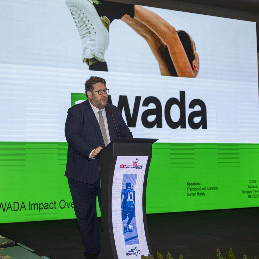WADA’s Director of Government Relations, Darren Mullaly at CADE